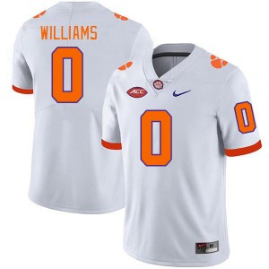 Men's Antonio Williams White Clemson Tigers #0 2024-25 College Football Jersey 210875-488