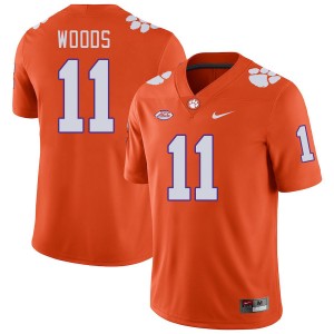 Men Peter Woods Orange Clemson Tigers #11 Limited College Football Jersey 909331-417
