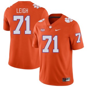 Mens Tristan Leigh Orange Clemson Tigers #71 Official College Football Jersey 164153-390