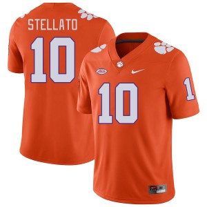 Men's Troy Stellato Orange Clemson Tigers #10 Stitched College Football Jersey 740049-714