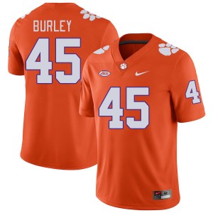 Men Vic Burley Orange Clemson Tigers #45 Stitched College Football Jersey 588943-949