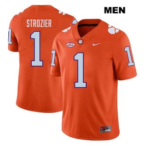 Men Branden Strozier Orange Clemson Tigers #1 Stitched College Football Jersey 737056-252
