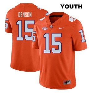Youth Chris Denson Orange Clemson Tigers #15 Stitched College Football Jersey 421651-483