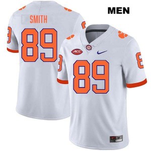 Men Jack Smith White Clemson Tigers #89 Stitched College Football Jersey 613799-146