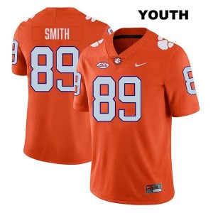 Youth Jack Smith Orange Clemson Tigers #89 Stitched College Football Jersey 861229-252