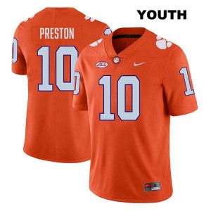 Youth Juju Preston Orange Clemson Tigers #10 Stitched College Football Jersey 913870-780