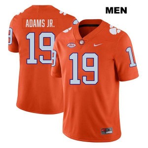 Men Keith Adams Jr. Orange Clemson Tigers #19 Stitched College Football Jersey 726074-806