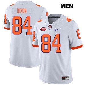 Men Markus Dixon White Clemson Tigers #84 Stitched College Football Jersey 100209-823