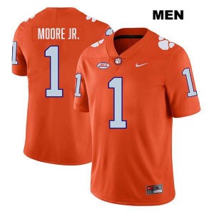 Men T.J. Moore Orange Clemson Tigers #1 Stitched College Football Jersey 635271-212