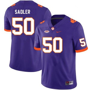 Men Collin Sadler Purple Clemson Tigers #50 2024 College Football Jersey 135957-268