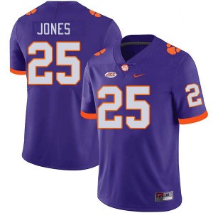 Men Ricardo Jones Purple Clemson Tigers #25 2024-25 College Football Jersey 720656-258