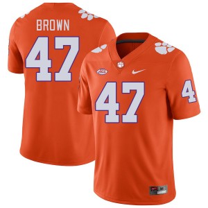 Men's Sammy Brown Orange Clemson Tigers #47 NCAA College Football Jersey 699280-105