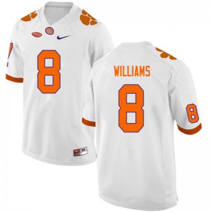 Mens Tre Williams White Clemson Tigers #8 2024-25 College Football Jersey 207947-723
