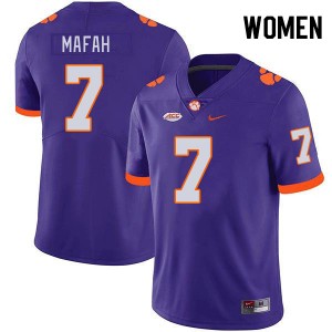 Women's Phil Mafah Purple Clemson Tigers #7 2024 College Football Jersey 588708-762