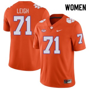 Women's Tristan Leigh Orange Clemson Tigers #71 Official College Football Jersey 484303-807