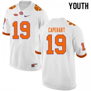 Youth DeMonte Capehart White Clemson Tigers #19 Alumni College Football Jersey 412070-697