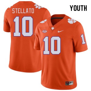 Youth Troy Stellato Orange Clemson Tigers #10 Game College Football Jersey 363205-378