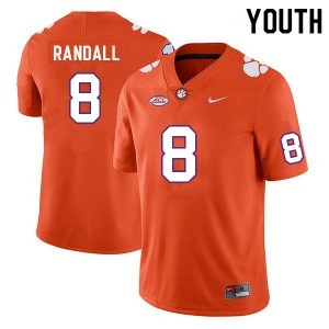 Youth Adam Randall Orange Clemson Tigers #8 Player College Football Jersey 580299-259