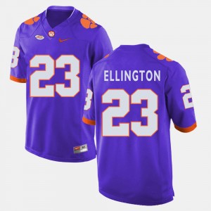 Men's Andre Ellington Purple Clemson Tigers #23 College Football Jersey 970421-386