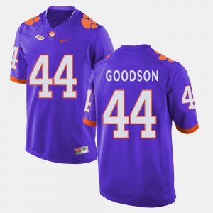 Mens B.J. Goodson Purple Clemson Tigers #44 College Football Jersey 873750-331