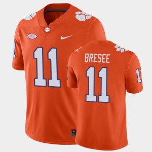 Men Bryan Bresee Orange Clemson Tigers #11 Game Jersey 540851-893