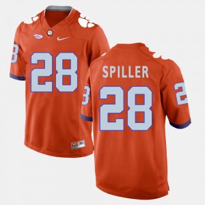 Men's C.J. Spiller Orange Clemson Tigers #28 College Football Jersey 510063-759