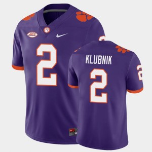 Men's Cade Klubnik Purple Clemson Tigers #2 Game Jersey 682601-980