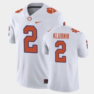 Men Cade Klubnik White Clemson Tigers #2 Game Jersey 798766-537