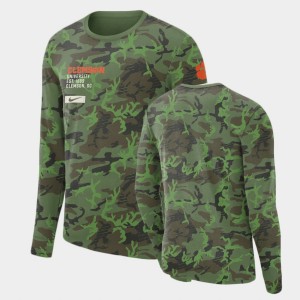 Men's Camo Clemson Tigers Long Sleeve Military T-Shirt 357497-922