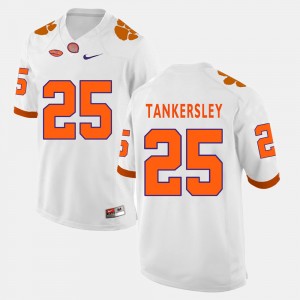 Men Cordrea Tankersley White Clemson Tigers #25 College Football Jersey 949356-263