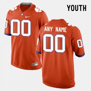 Youth Custom Orange Clemson Tigers #00 College Limited Football Jersey 687189-864