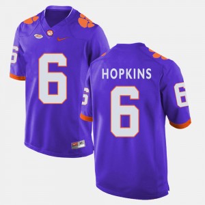 Mens DeAndre Hopkins Purple Clemson Tigers #6 College Football Jersey 968564-309
