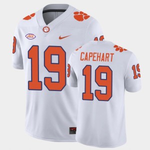 Mens DeMonte Capehart White Clemson Tigers #19 Game Jersey 541801-941