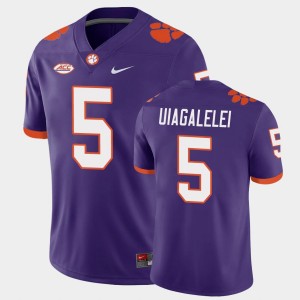 Men DJ Uiagalelei Purple Clemson Tigers #5 Game Jersey 911021-628