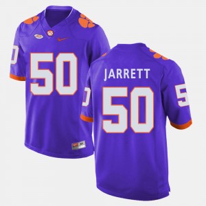 Men's Grady Jarrett Purple Clemson Tigers #50 College Football Jersey 402816-695