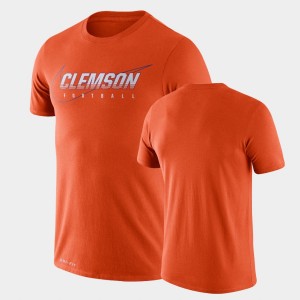 Men Orange Clemson Tigers Facility Performance T-Shirt 542698-342