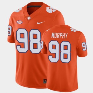 Men Myles Murphy Orange Clemson Tigers #98 Game Jersey 405257-870