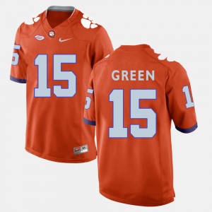 Men's T.J. Green Orange Clemson Tigers #15 College Football Jersey 199539-501