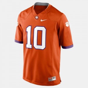 Men Tajh Boyd Orange Clemson Tigers #10 College Football Jersey 298695-584