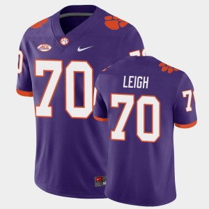 Men's Tristan Leigh Purple Clemson Tigers #70 Game Jersey 849086-153