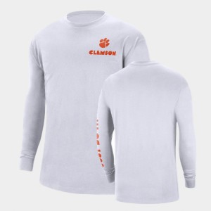 Men's White Clemson Tigers Long Sleeve Heritage Max 90 T-Shirt 452872-207