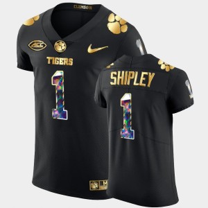 Men Will Shipley Black Clemson Tigers #1 Golden Diamond Edition College Football Jersey 617785-289
