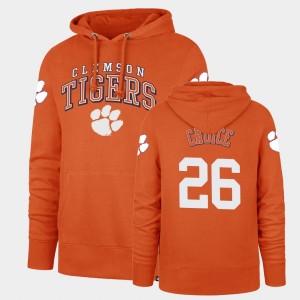 Men's Adam Choice Orange Clemson Tigers #26 Headline Double Decker Hoodie 385111-501
