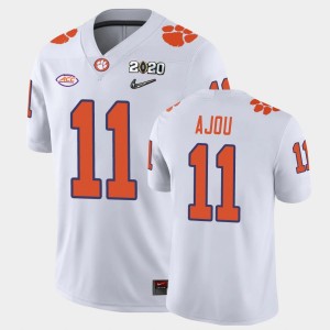 Men Ajou Ajou White Clemson Tigers #11 2020 Playoff Game College Football Jersey 627722-839