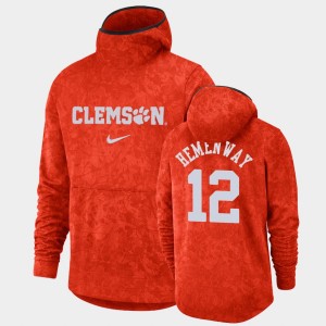 Men's Alex Hemenway Orange Clemson Tigers #12 Pullover Team Logo Basketball Spotlight Hoodie 493689-631