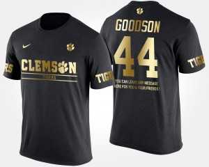 Mens B.J. Goodson Black Clemson Tigers #44 Short Sleeve With Message Gold Limited T-Shirt 417033-301