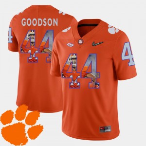 Men's B.J. Goodson Orange Clemson Tigers #44 Football Pictorial Fashion Jersey 870093-795
