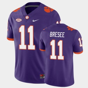 Men's Bryan Bresee Purple Clemson Tigers #11 Playoff Game College Football Jersey 702433-354