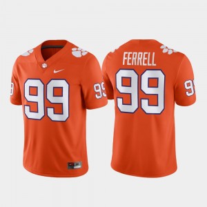 Men's Clelin Ferrell Orange Clemson Tigers #99 Football Game Jersey 618705-380