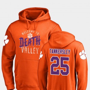 Mens Cordrea Tankersley Orange Clemson Tigers #25 Logo Hometown Collection Hoodie 136838-913